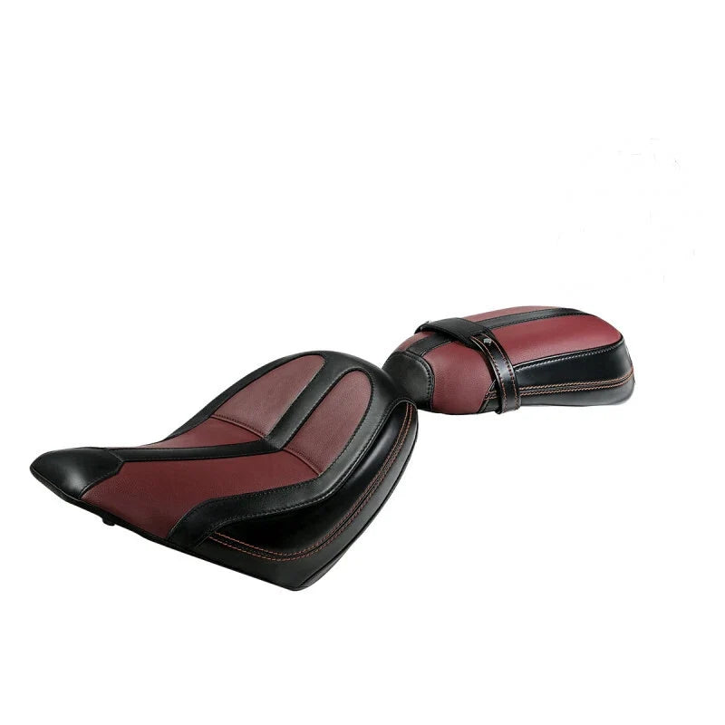 Driver Passenger Seat for Indian Scout Sixty (2015–2023) Black Burgundy