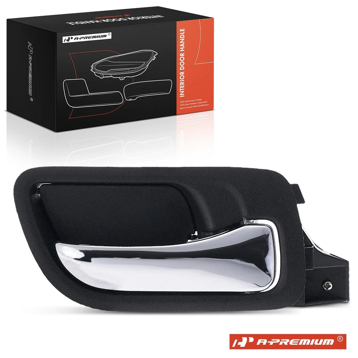 Front Right Interior Door Handle for Honda Accord (2003–2007) Black Chrome