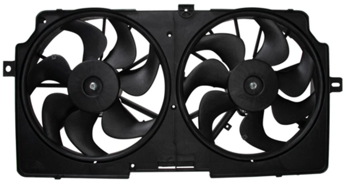 Dual Radiator and Condenser Fan Assembly for Pontiac (CF12027)