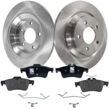Disc Brake & Organic Pad Kit for Mazda 5 (2006–2015)