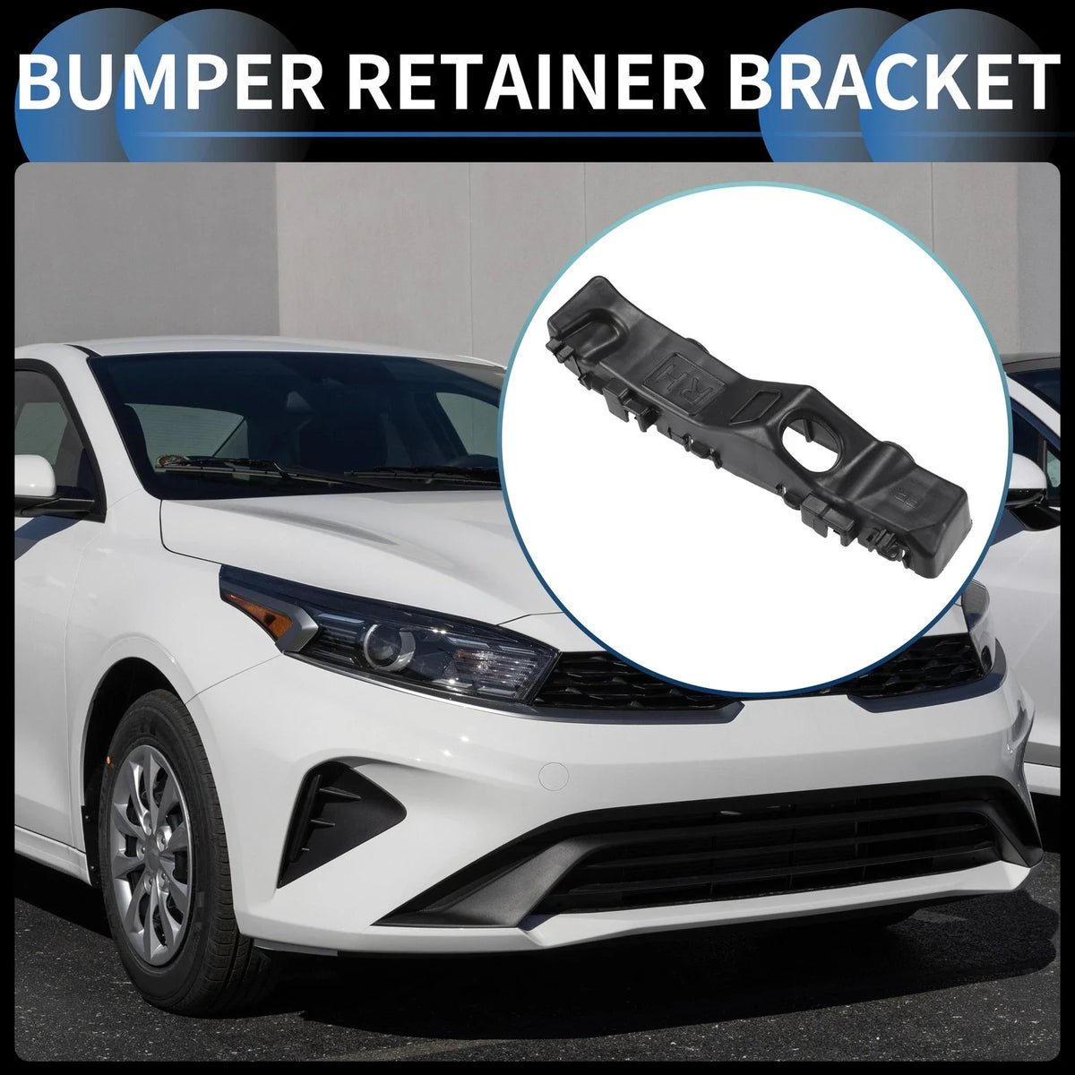 1pc Right Front Bumper Retainer Bracket No. 86552M6000 for Kia Forte (2019–2021)