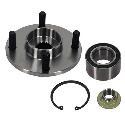BR930263K Front Wheel Hub Assembly, 4-Bolt for Ford Focus 2000-2011, ABS