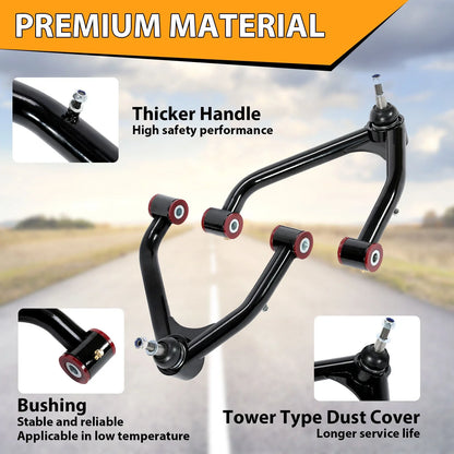 Front Upper Control Arms for Chevy Silverado GMC Sierra (2014–2018) 2-4" Lift