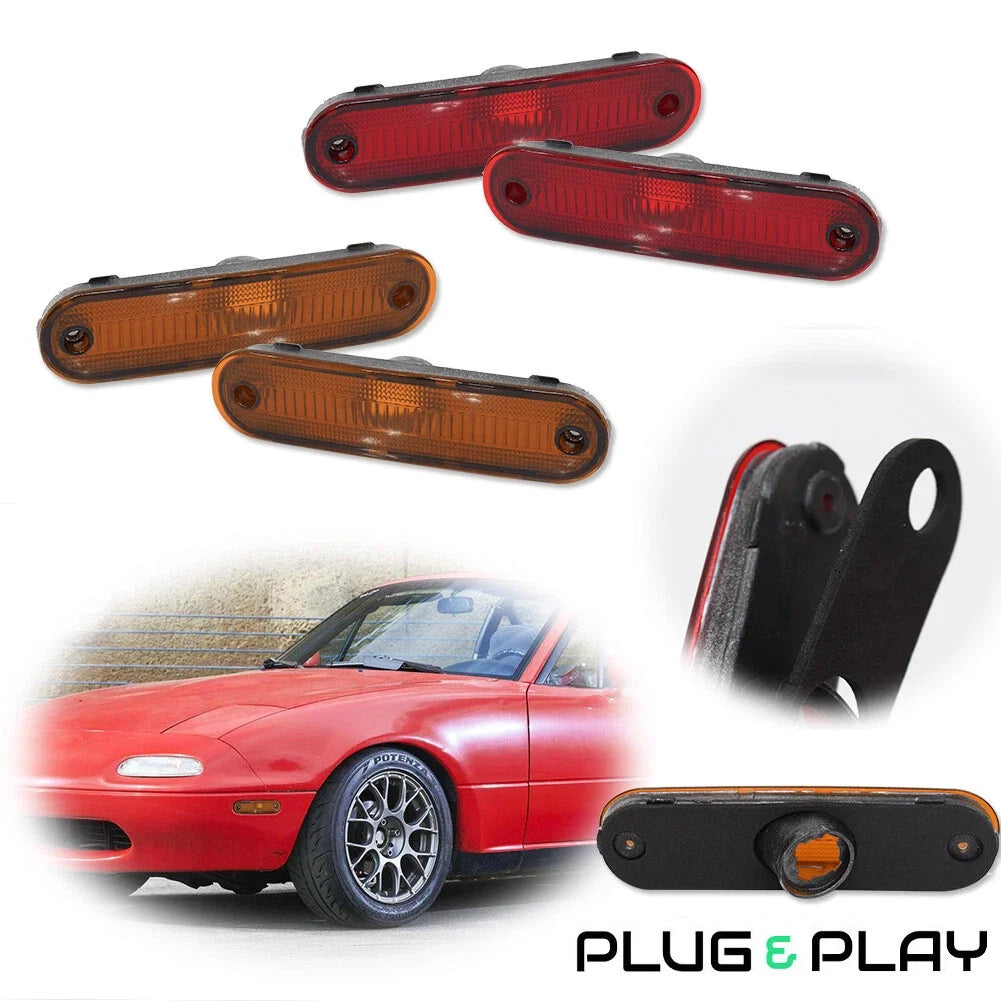 Side Marker for Mazda Miata MX-5 (1990–2005) Front & Rear