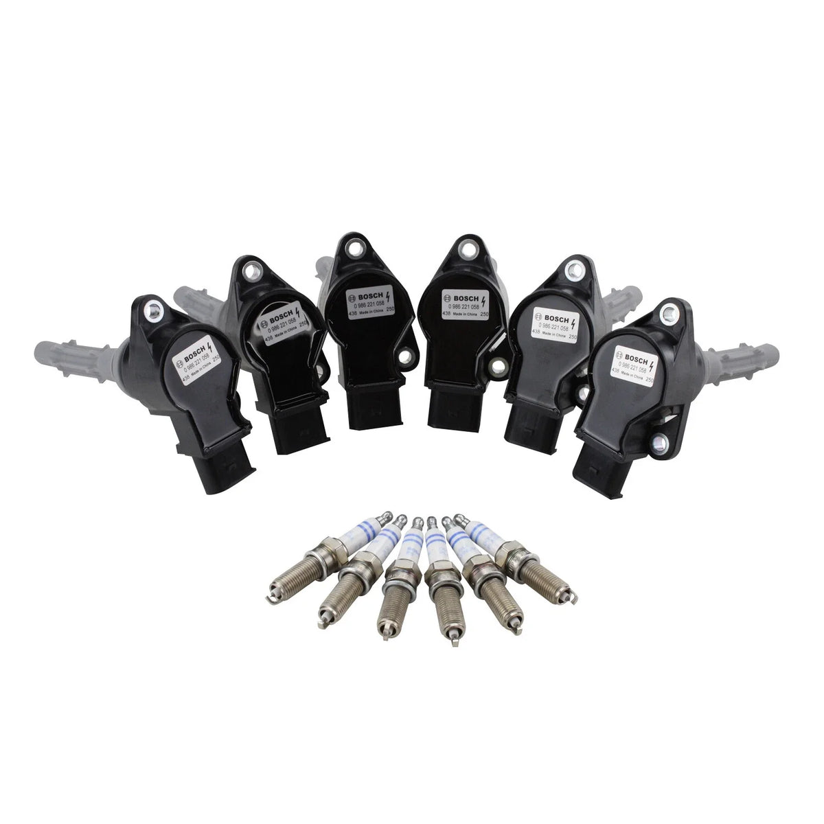 Set of 6 Ignition Coils & 6 Spark Plugs for Mercedes-Benz V6