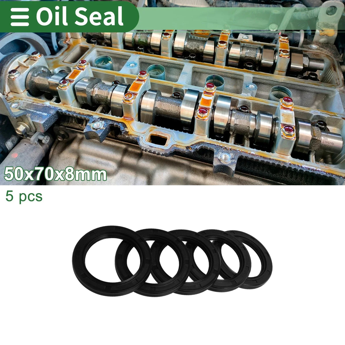 Oil Seal   - NBR Rubber 50x70x8mm