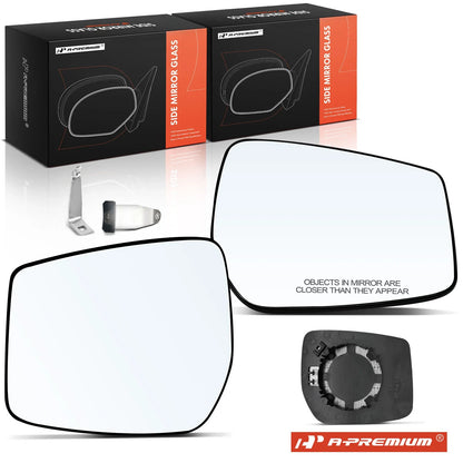 2X Heated Power Mirror Glass for Nissan Versa Note (2015–2019)
