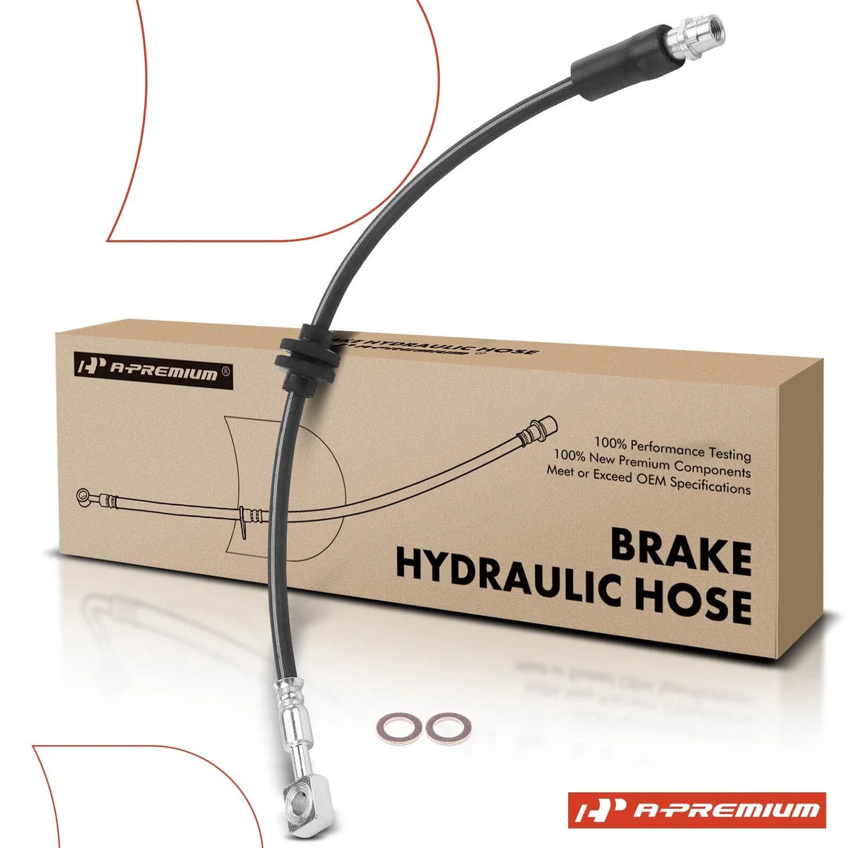 Front Right Brake Hydraulic Hose for Buick Encore (2013–2019) Chevrolet Trax (2013–2019)