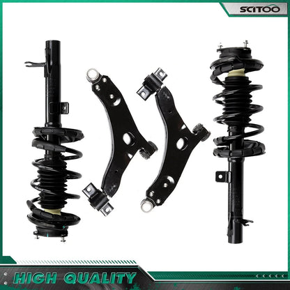 Front Strut & Lower Control Arm Set with Coil Springs for 2000-2004 Focus