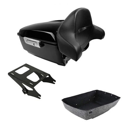 Trunk Backrest Pad Mount Rack for Harley Touring 2014-2026
