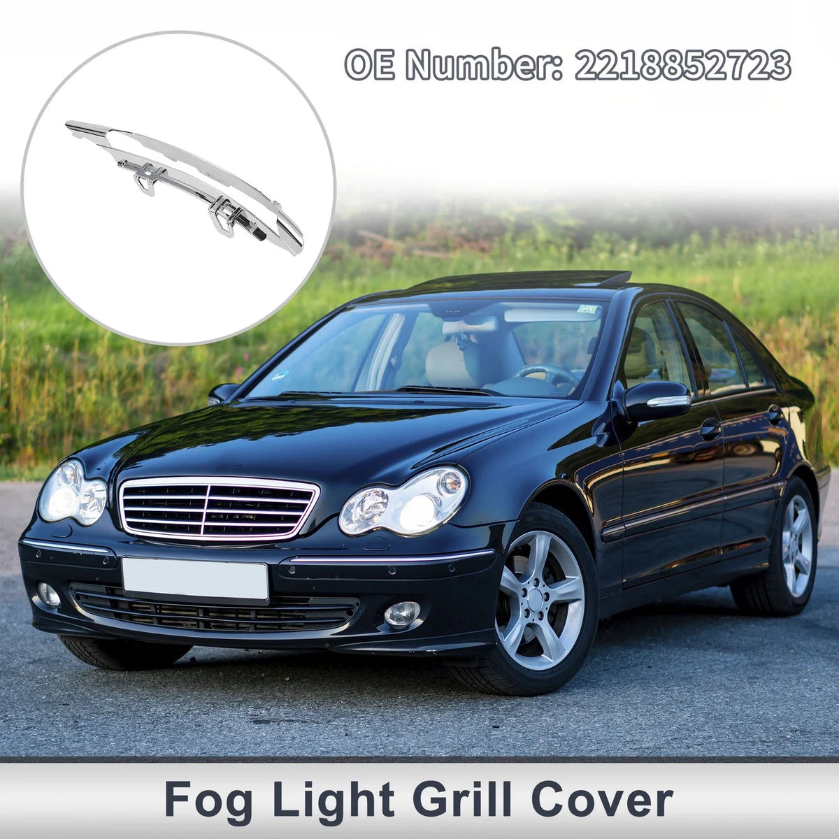 1 Pc Fog Light Grill for Mercedes Benz W221 (2010–2013) No. 2218852723