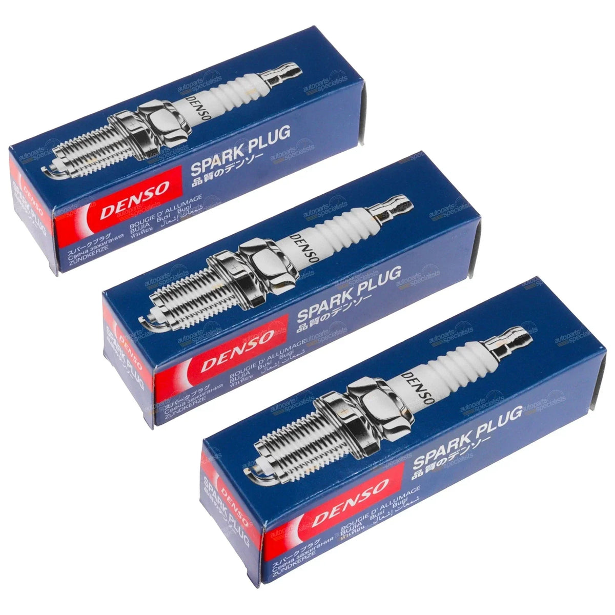 Set of 3 Nickel Spark Plugs for Mighty Boy 1985-1988 Suzuki