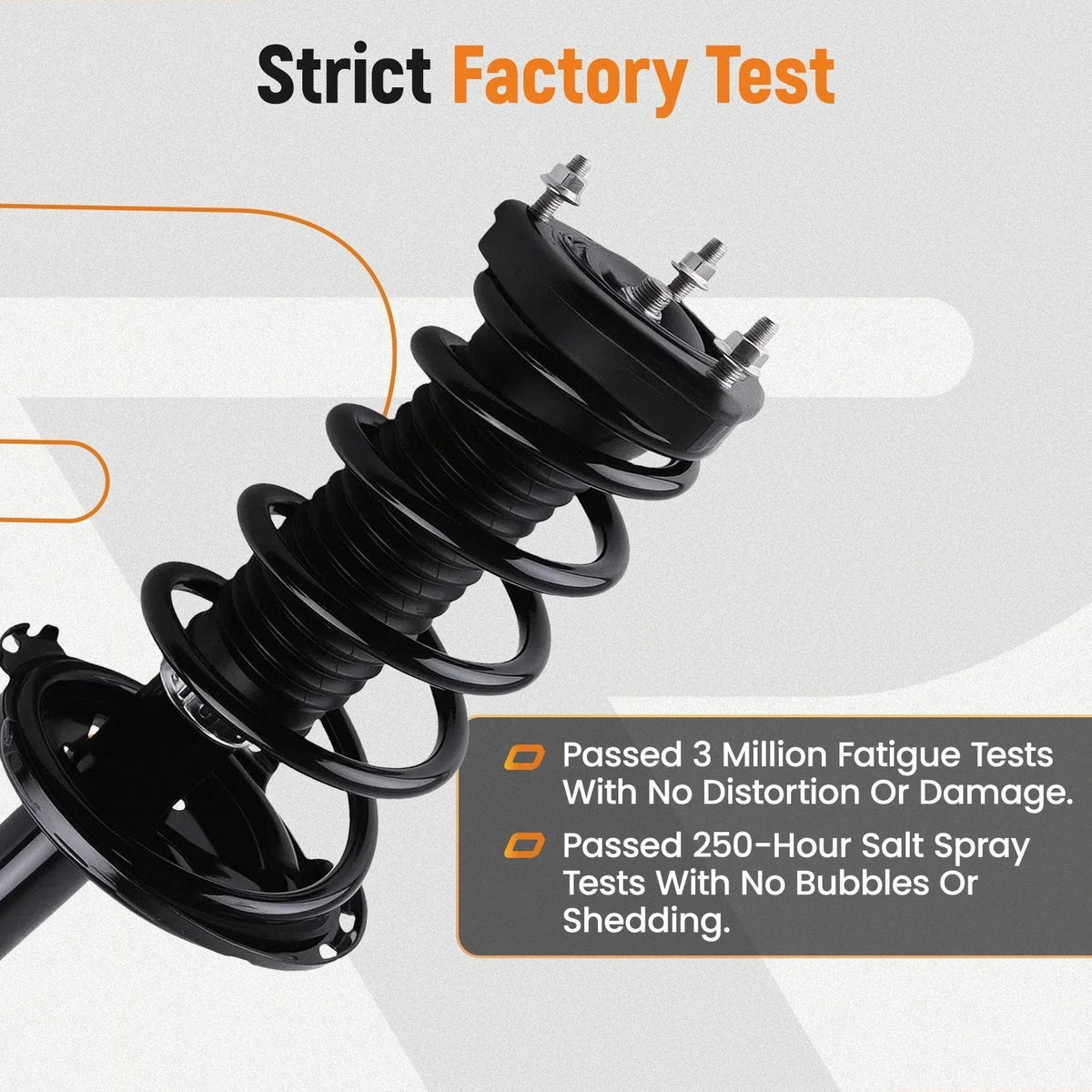 Pair of Rear Struts with Coil Springs for Lexus RX350 2008-2009