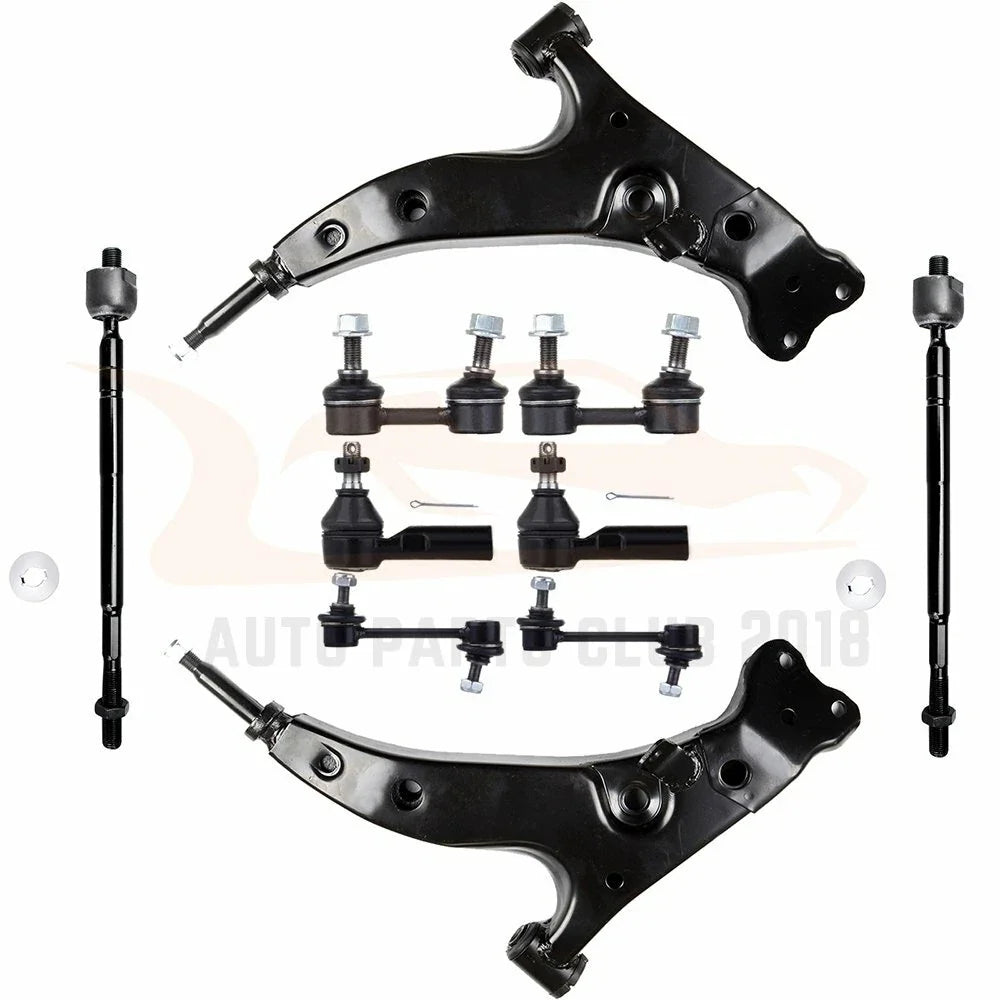Set of 10 Sway Bars and Control Arms for Toyota Corolla (1993–1995)