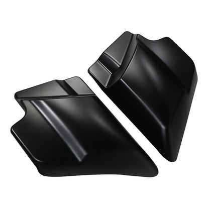 Battery Side Covers Panel - Black Denim for 2009-2024 Harley Road King