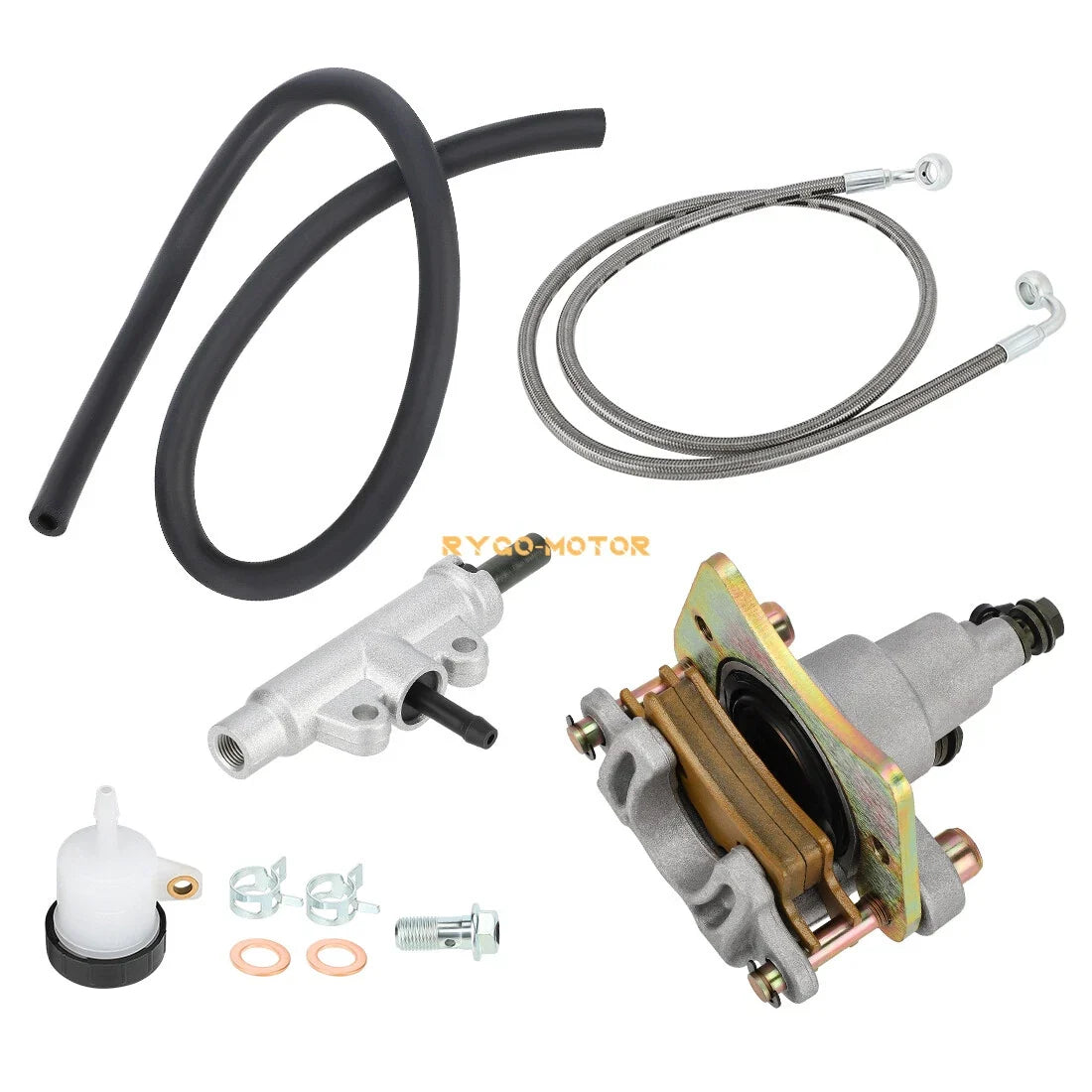 Rear Brake Caliper, Master Cylinder & Hose for Polaris Trail Boss 330 2010-2013