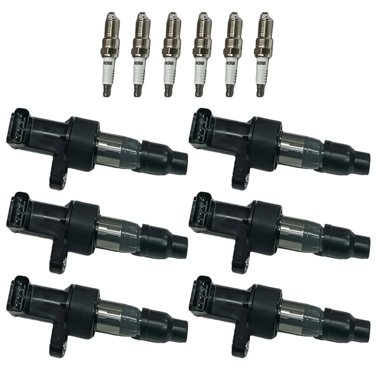 Ignition Coil & Iridium Spark Plug Set for Jaguar S-Type X-Type (2003–2008)