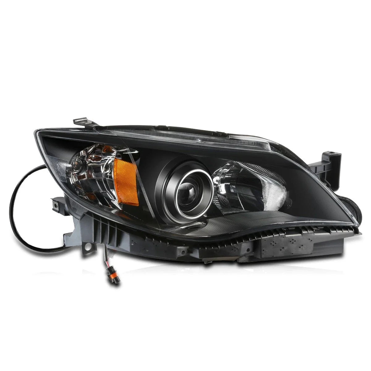 Projector Headlight Lamp Black for Subaru Impreza (2008–2011)