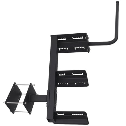 3-Step Boat Trailer Mount Step for Universal Boats - Steel, Black