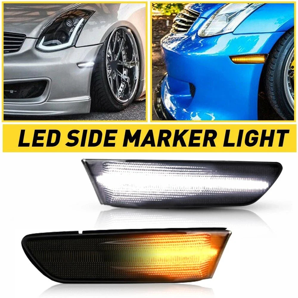 Sequential Switchback LED Marker Side Signal Lights for Infiniti G35 Coupe (2003–2007)