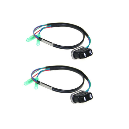 2Pcs Trim Tilt Switch for Yamaha Outboard (703-82563-02-00, 703-82563-00)