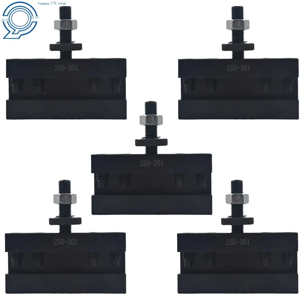 5 Pack Quick Change Tool Post Turning & Facing Holder for Lathe (250-301)
