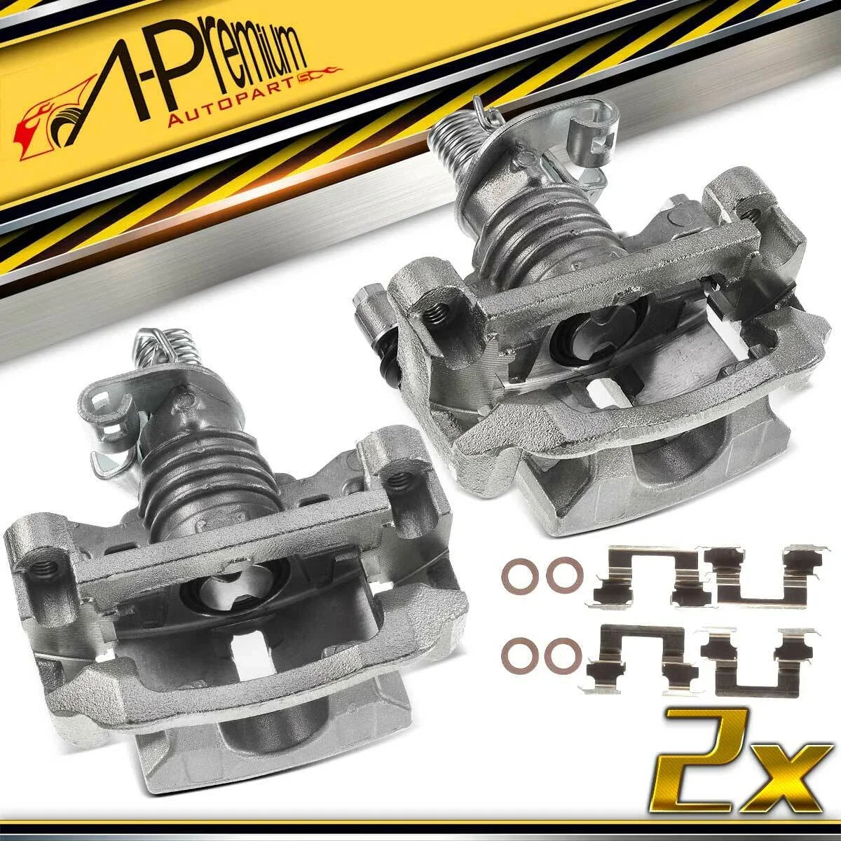 Pair Rear Brake Calipers for Buick LaCrosse Pontiac Grand