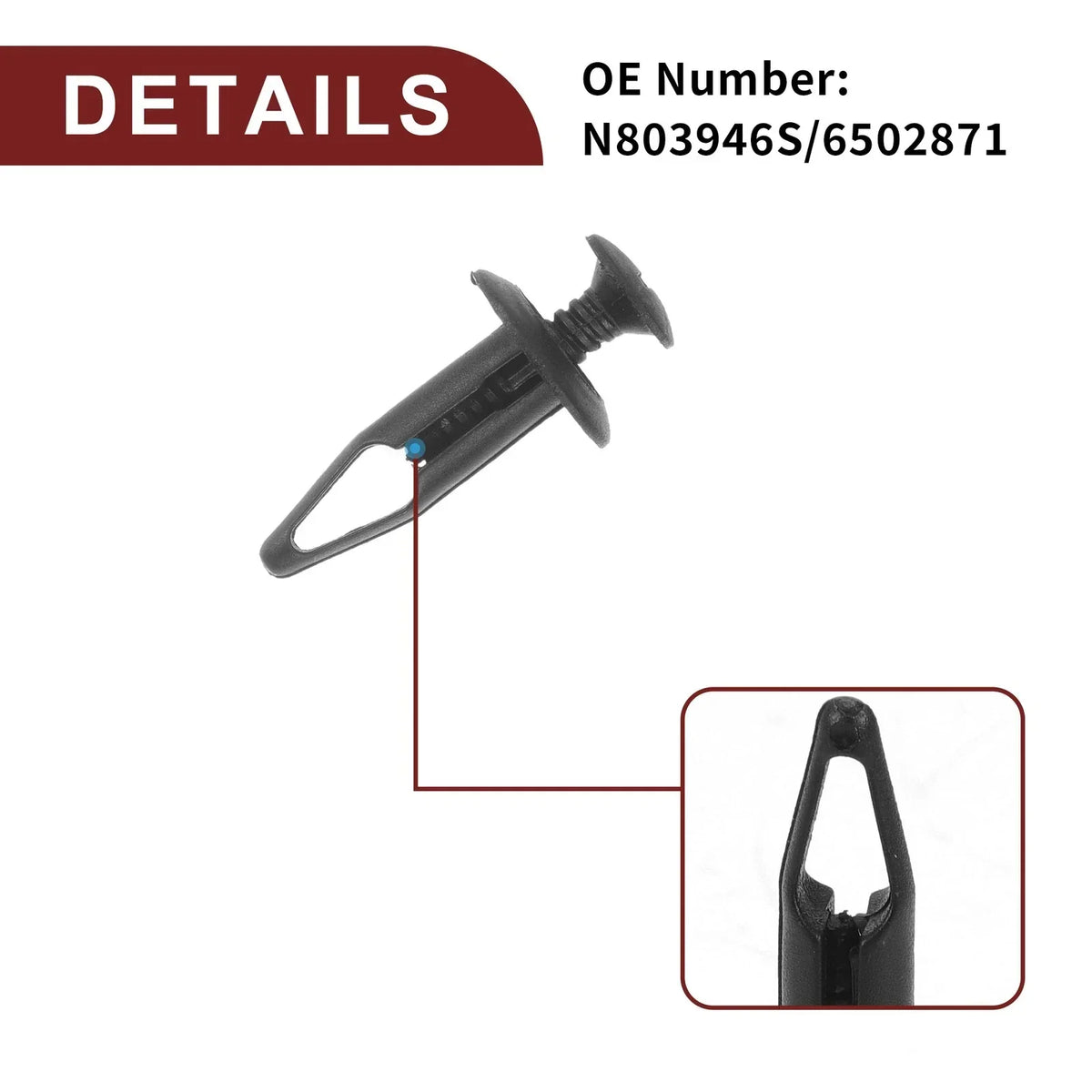 Fender Skirt Clips for Chrysler 200, Pacifica (2011-2014) - 100 Count