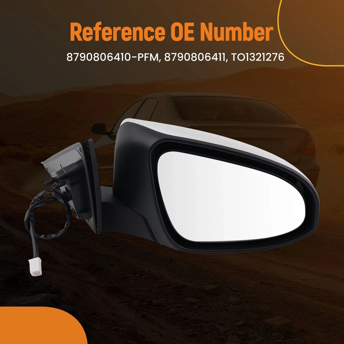 Heated Right Mirror Power Adjust for Toyota Camry L LE (2012–2014)