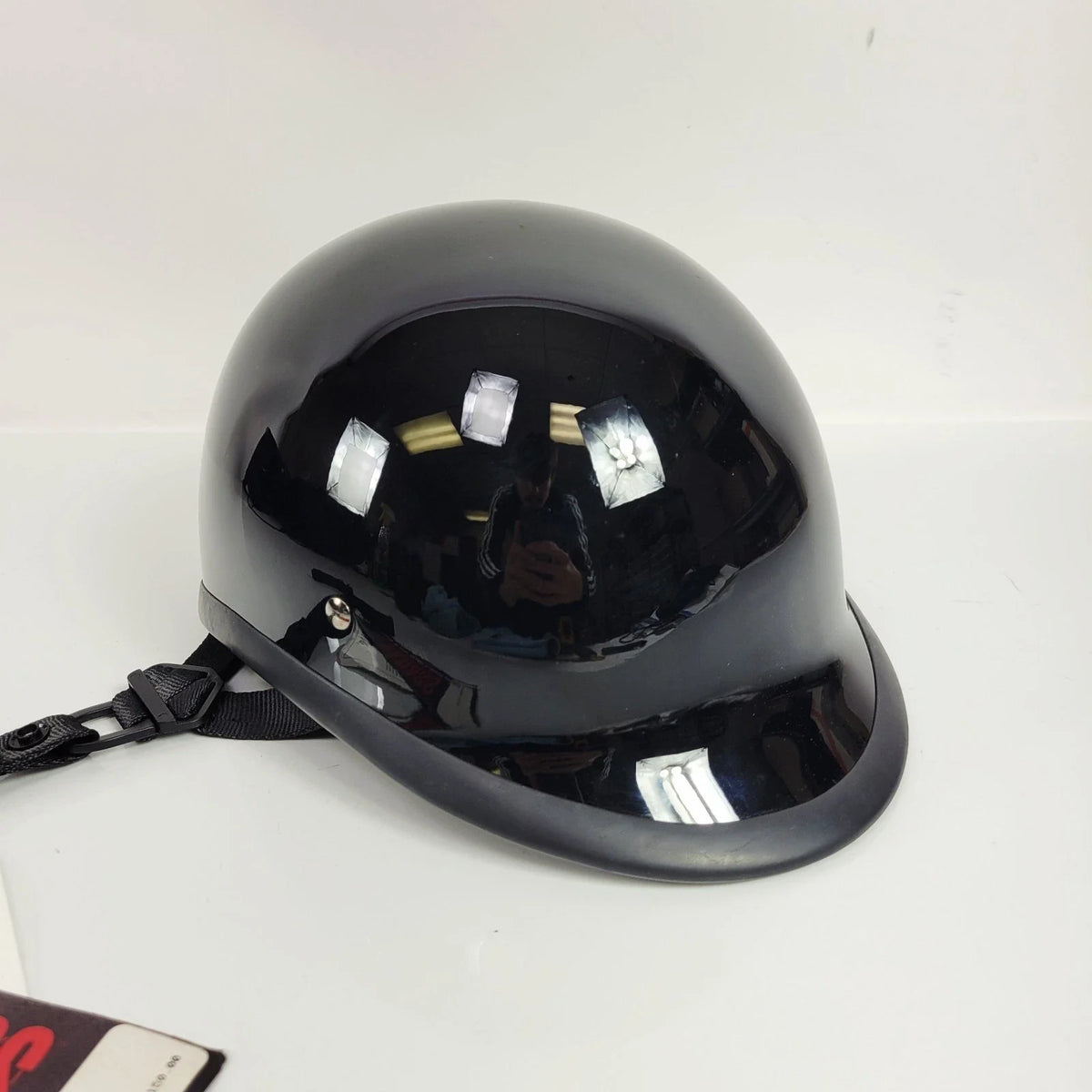 Gloss Black Half Helmet - DOT Certified for Motorcycle by BikerTrooper