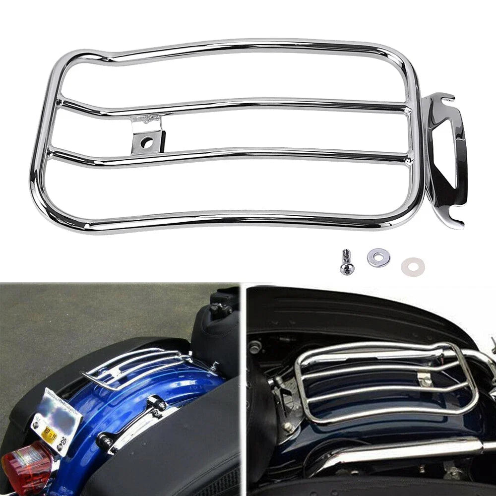 Rear Solo Seat Rack for Touring Harley Road King Street Glide 1997-2015