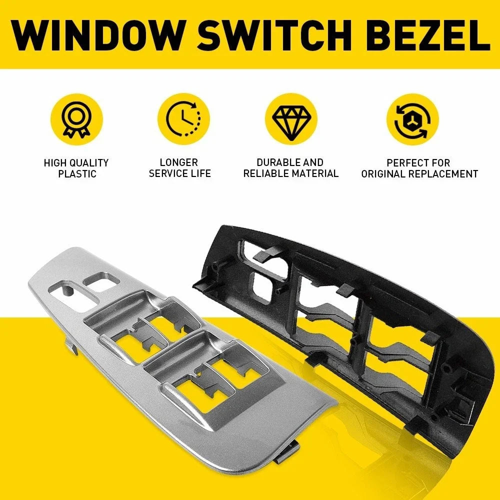 Driver Side Window Switch Trim Bezel Plate Gray for Toyota Matrix (2003–2008)