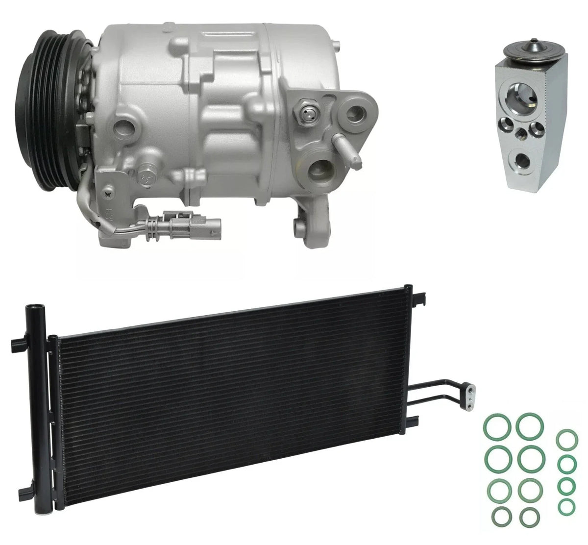 AC Compressor Kit with Condenser for Chevrolet Silverado 1500 4.3L (2017–2017)