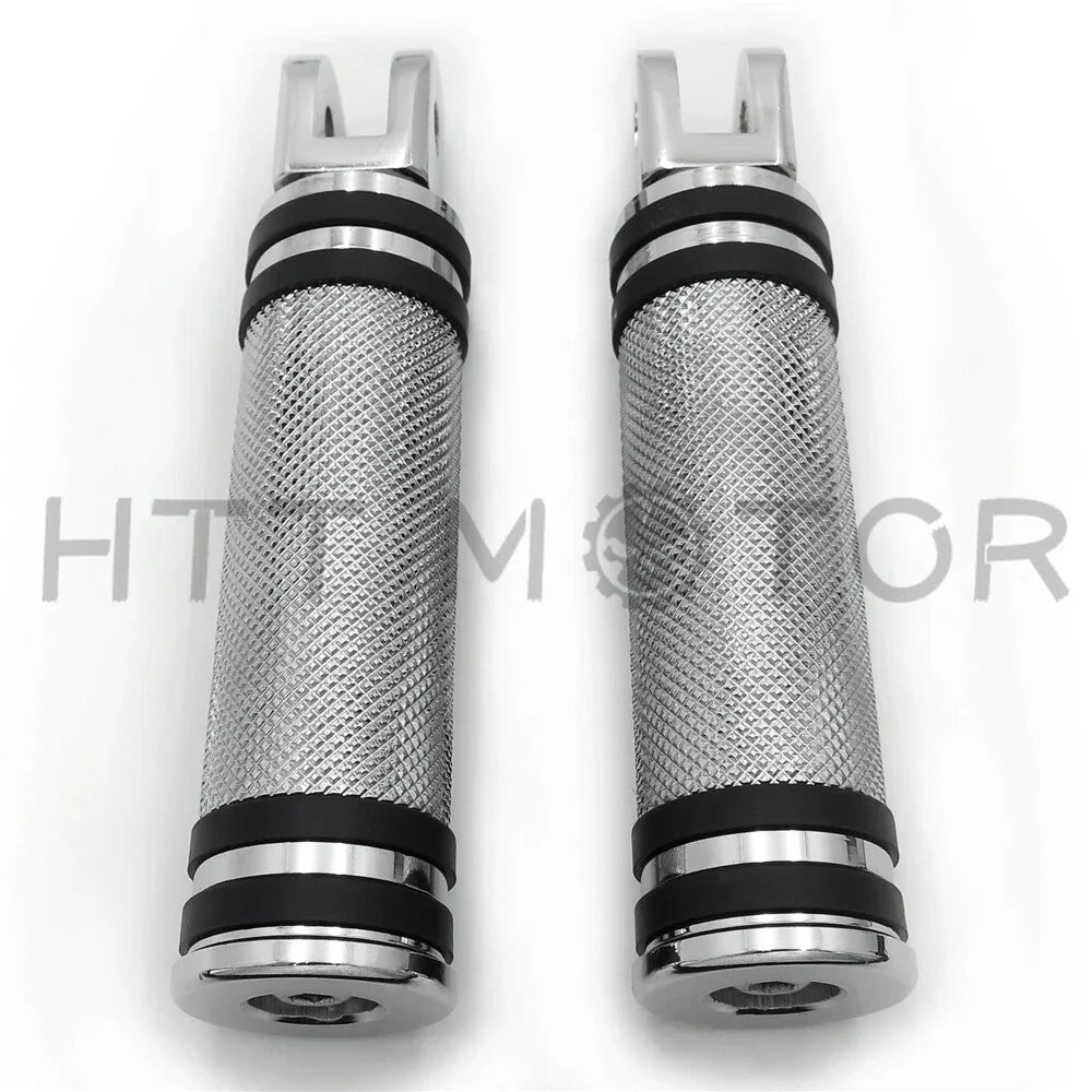 Diamond Chrome Footpegs for Harley FXBB FXBR FXBRS FXLR (2018–2023)