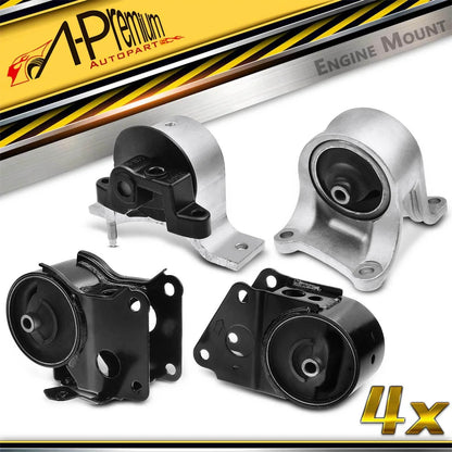 Set of 4 Engine Motor & Transmission Mounts for Nissan Altima (2002–2004)