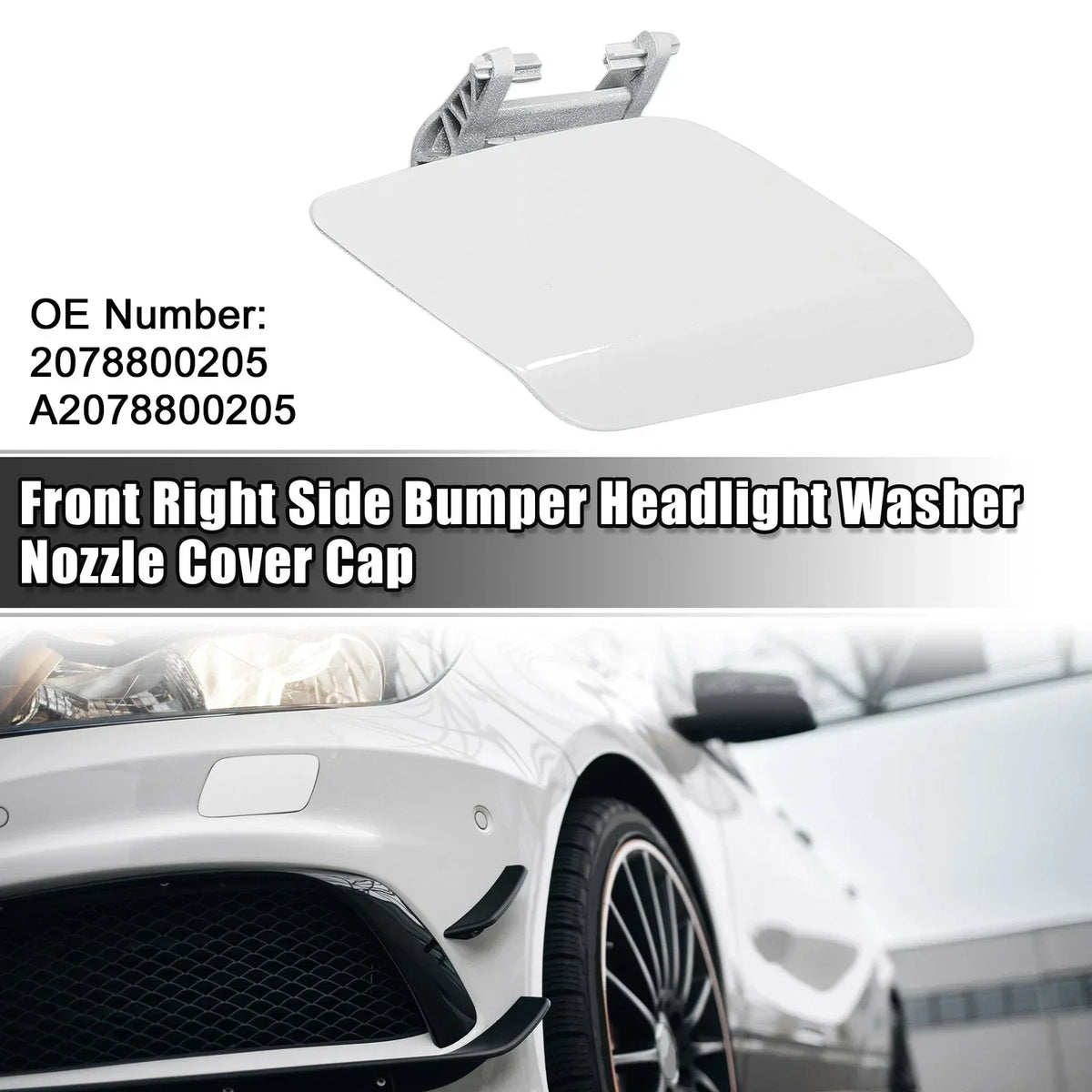 Front Right Nozzle Cover for Bumper Washer - Mercedes-Benz E550 2007-2013