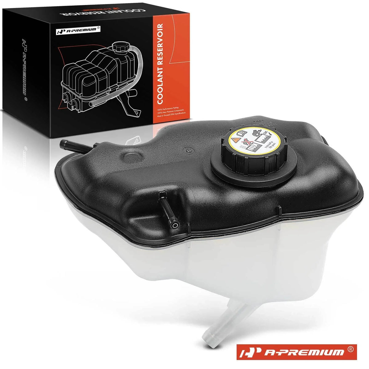 Front Engine Coolant Reservoir with Cap for Ford Mustang (2011–2014)