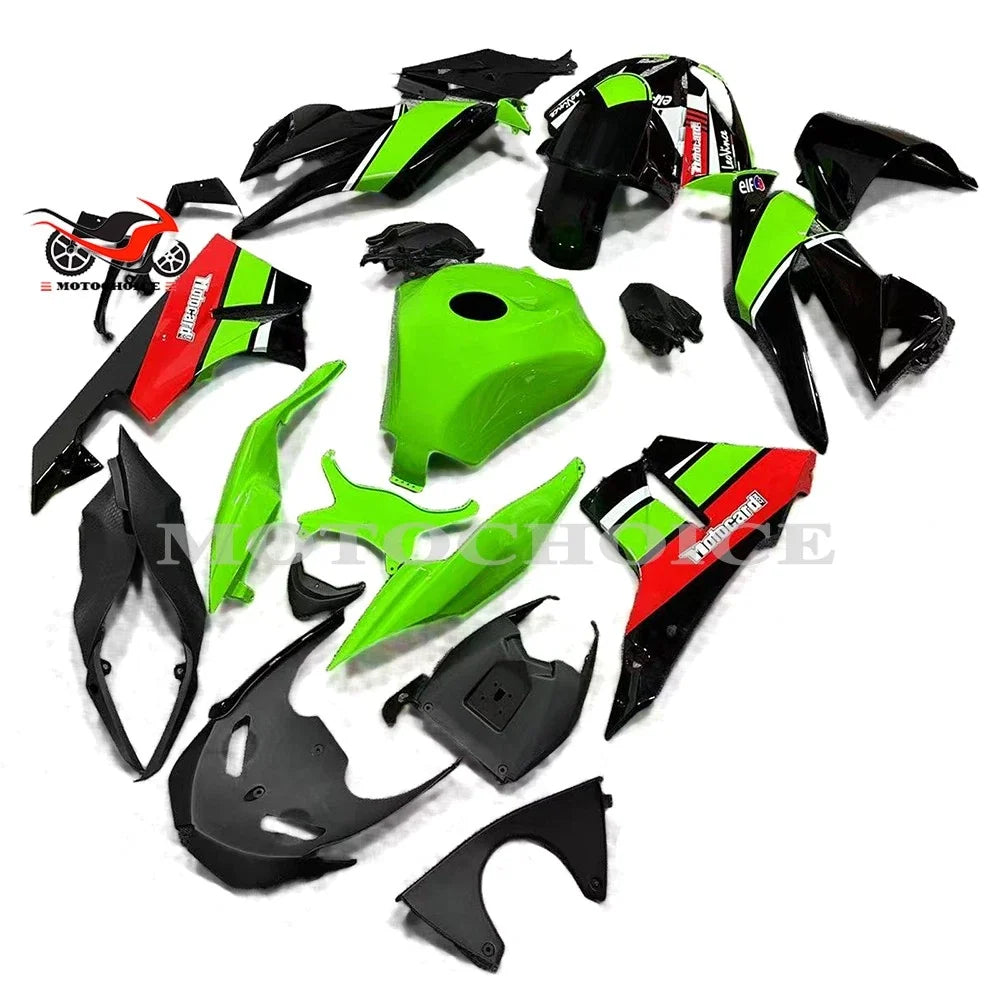 Fairing Kit for Kawasaki Ninja ZX6R ZX-6R (2009–2012) - Green Black ABS