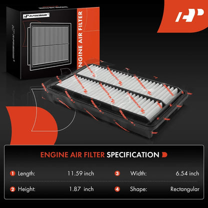 Cabin Air Filter with Engine Filter for Honda Odyssey Acura TLX 2018-2023