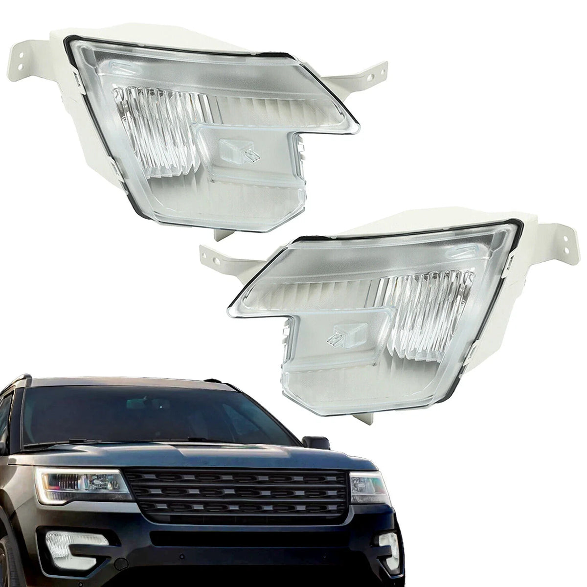 Halogen Fog Lights for Driver & Passenger Side Ford Explorer (2016–2019)