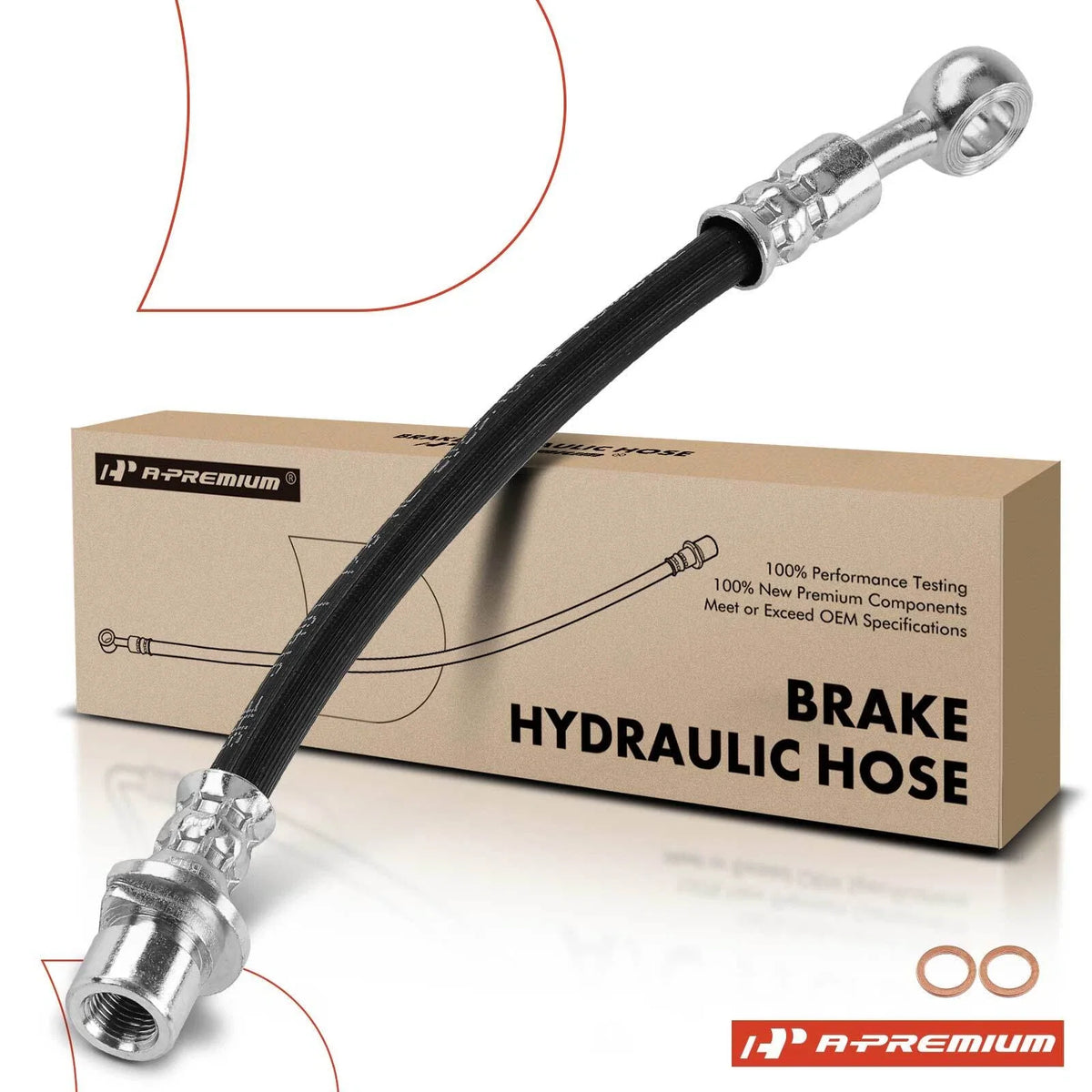 Rear Outer Brake Hydraulic Hose for Honda Accord (1994–1997) Acura TL CL