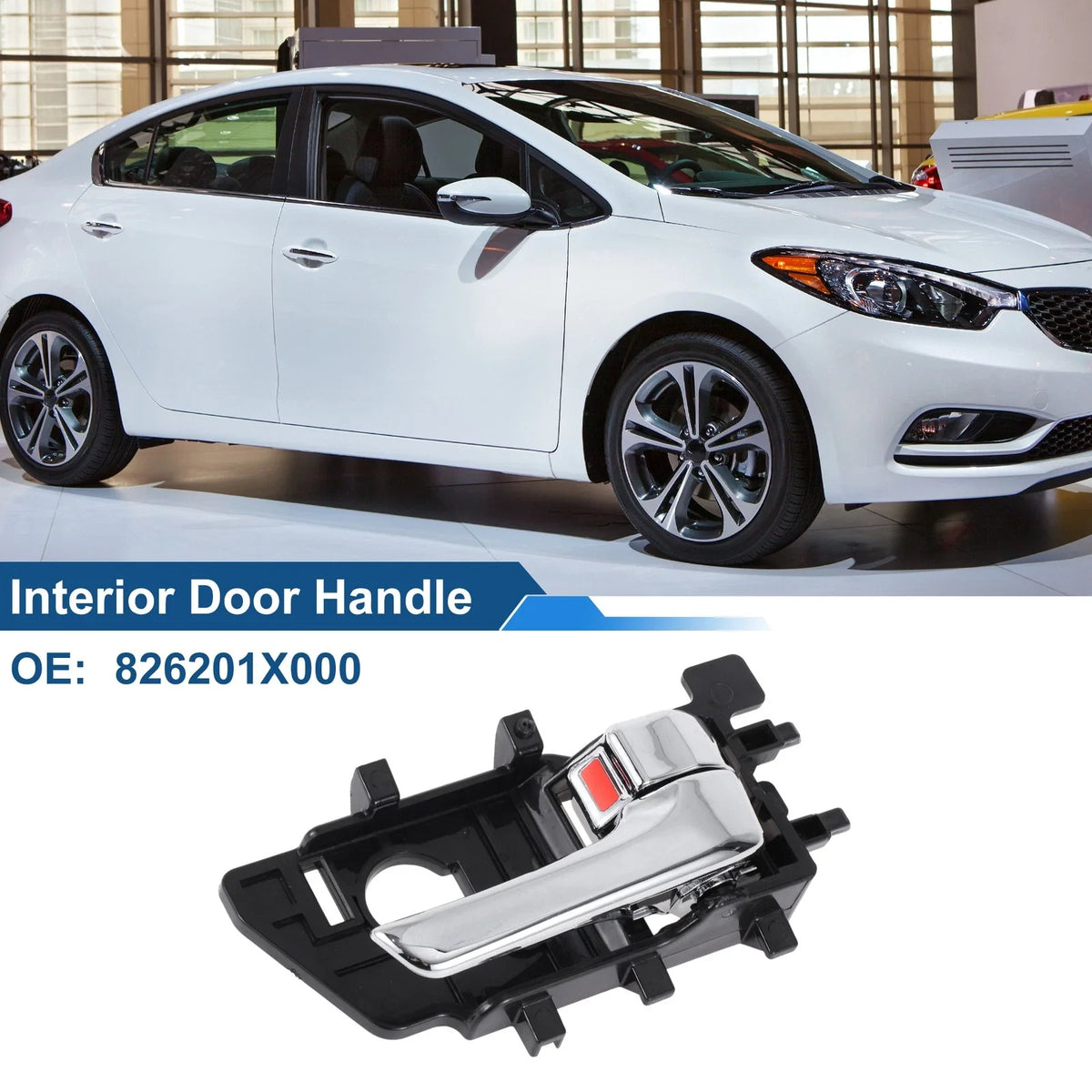 Front Driver Side Interior Door Handle for Kia Forte (2009–2012) No. 826201X000