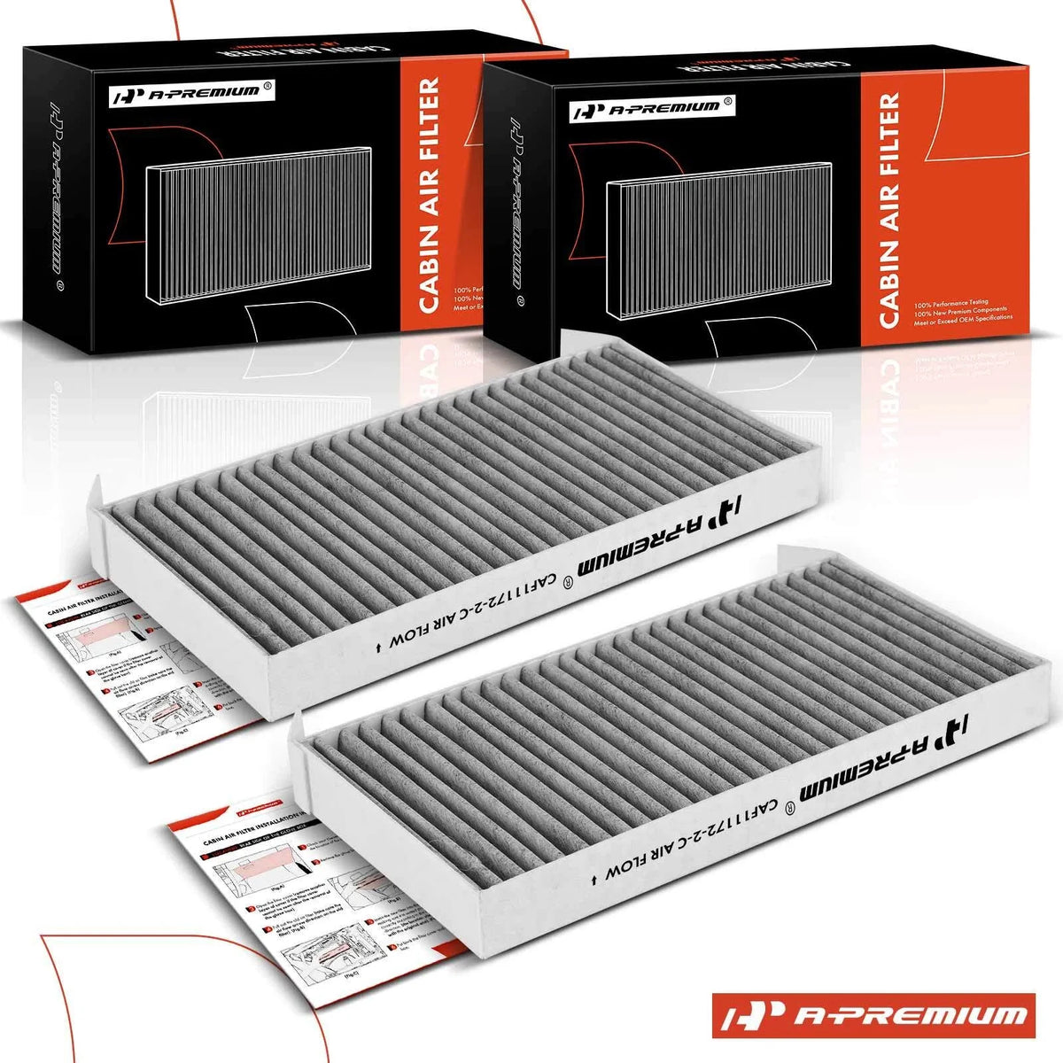 2X Activated Carbon Cabin Air Filter for Nissan Quest (2004–2010)