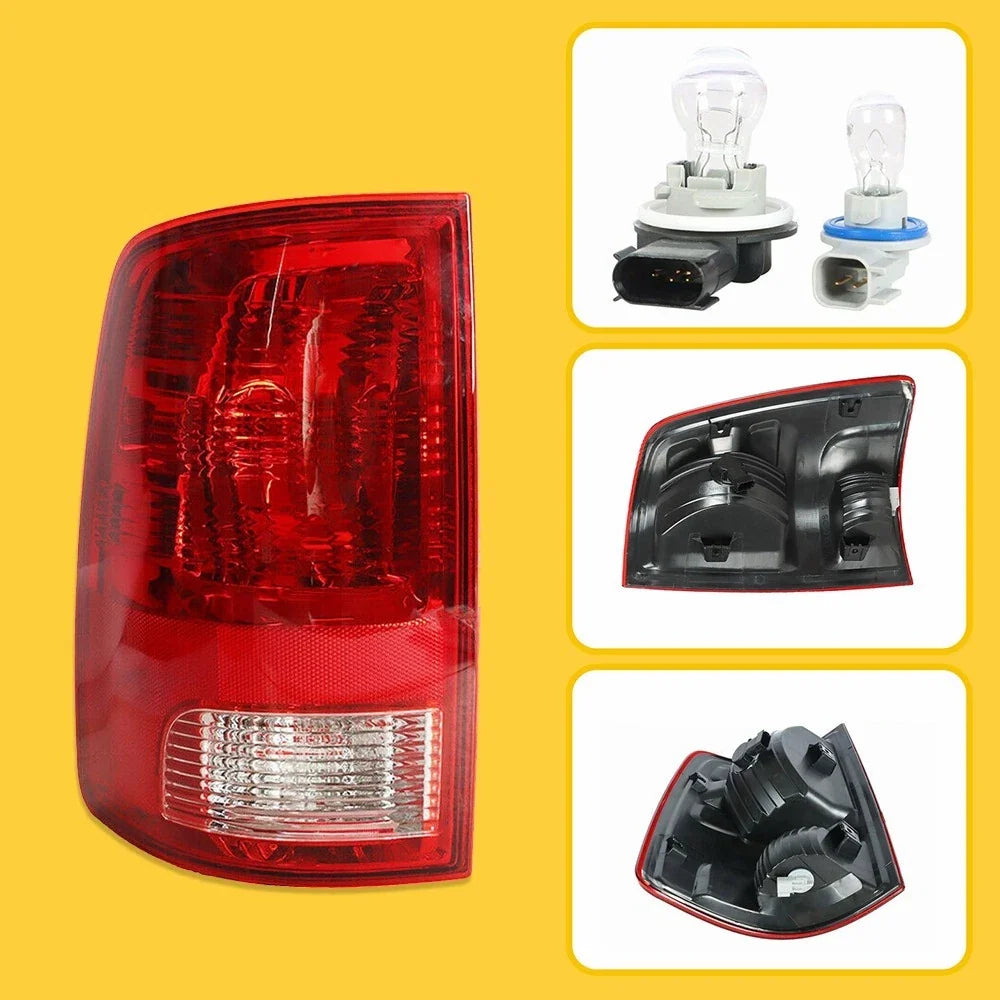 LH Tail Light Lamp for Dodge Ram 1500 2500 (2009–2018) w/Bulbs Replace H