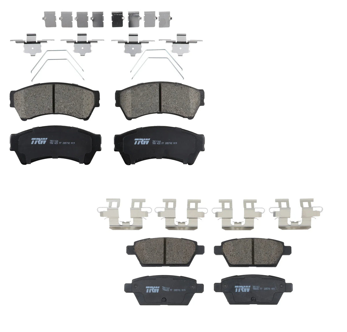 Set of 4 TRW Pro Ceramic Brake Pads for Ford Lincoln Mazda Mercury