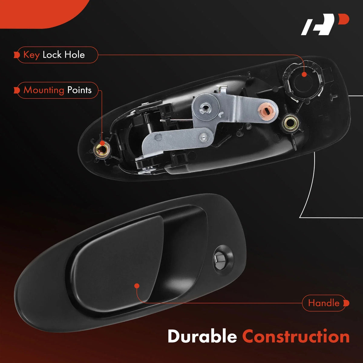 Front Left Door Handle for 1992-1995 Honda Civic