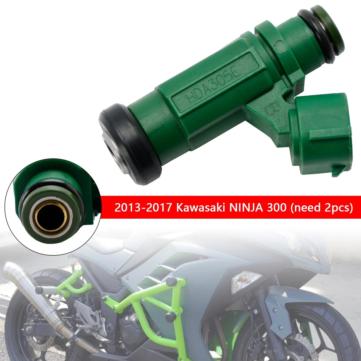 Fuel Injector 49033-0558 for Kawasaki Ninja 300 (2013–2017)