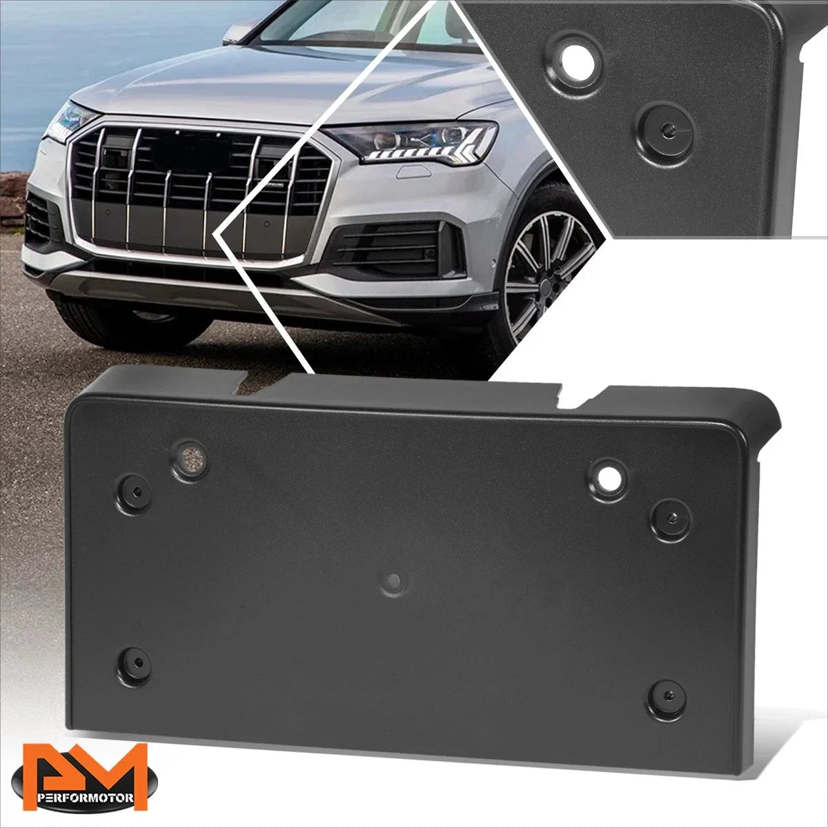 Front License Plate Holder for Audi Q7 (2020–2023)
