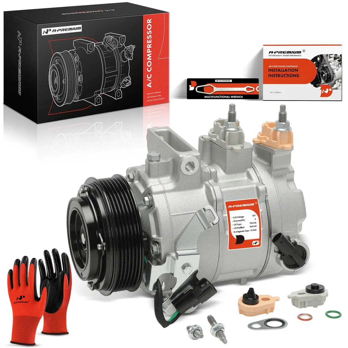 A/C Compressor with Clutch for Ford Ranger, Bronco (2021–2024)