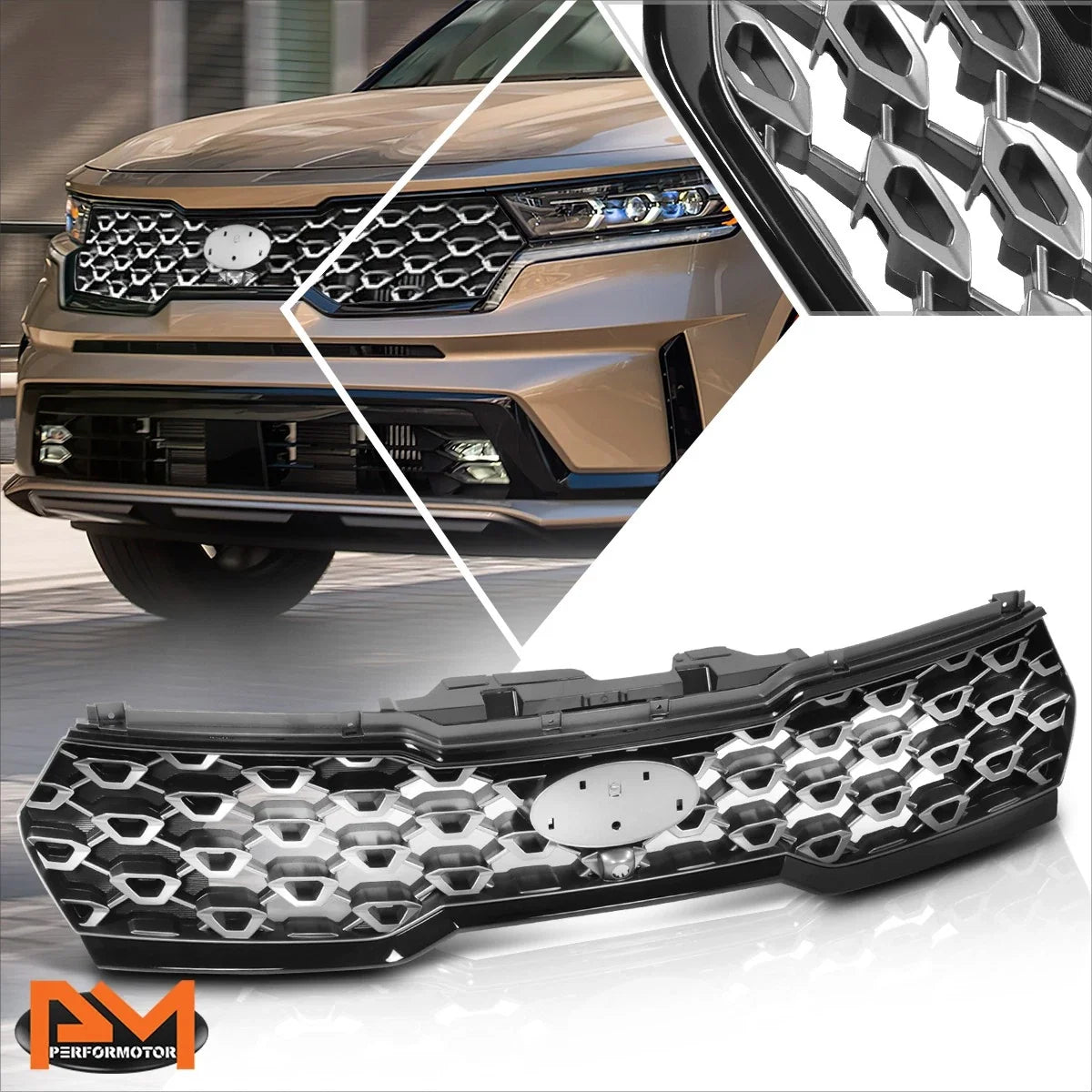 Upper Mesh Grille Shell for Kia Sorento SX Prestige 2021-2023